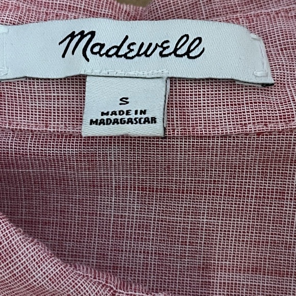 Madewell Pink Top Sz Small - Picture 8 of 9